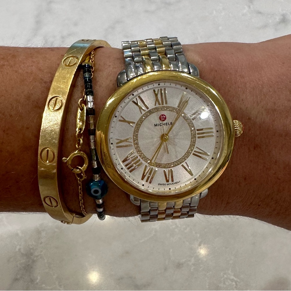 Two Toned Never Worn Michele Watch